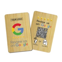 Carte de revue NFC en bois