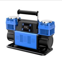 Portable Engineering Vehicle Tire Inflator Dual-Cylinder Air Compressor Power Inflator