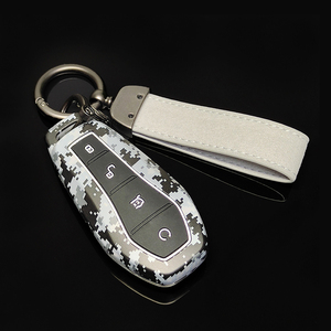 Ốp Chìa Khóa Xe Hơi Hình Đầu Lâu Bằng Gỗ Silicon Sợi Cacbon Abs Cho Byd <span class=keywords><strong>Song</strong></span> Plus, Qing, Pro, Byd Bọc Chìa Khóa Xe Hơi Từ Xa Bằng Silicon - Product Image 6