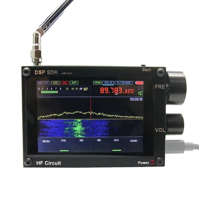 GGDX Thicker 3.5" 50KHz-200MHz Malachite DSP SDR Receiver Malahit Shortwave Radio Nice Sound