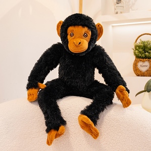 Lindo Peluche Realista de Chimpancé Negro para Niños, Regalo de Cumpleaños, Muñeco - Product Image 5
