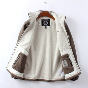 Exporté vers la Norvège Simple doublé polaire épaissie double face polaire hommes automne et hiver chaud décontracté ample grande taille - Product Image 5