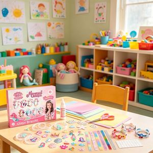 Kit Créatif de Bandeaux Radiant Girls DIY – Pinces à Cheveux, Épingles, Rubans, Fleurs, Pierres Précieuses, Points de Colle – Ensemble de Jouets pour Fête d'Anniversaire – Vente en Gros - Product Image 5