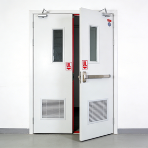 Porte coupe-feu professionnelle en acier, norme européenne, résistance 2 heures, pour hôtels, centres commerciaux, hôpitaux, écoles, résidences, sous-sols, cinémas et évacuations - Product Image 1