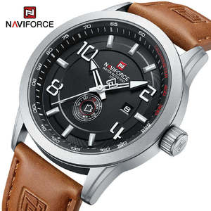 นาฬิกาข้อมือ Naviforce 9229 NF9229 รุ่นใหม่สำหรับผู้ชาย ดีไซน์หรูหรา เรืองแสง แฟชั่น โครโนกราฟ ควอตซ์ กันน้ำ สายหนัง เหมาะสำหรับธุรกิจ - Product Image 2