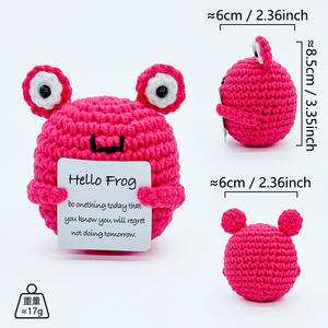 Offre Spéciale : Adorable Poupée Tricotée en Forme de Dessin Animé, Ornement Créatif de Bureau, Idée Cadeau Mignonne – Donut Rose - Product Image 2