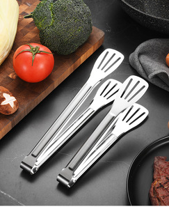 Pinces <span class=keywords><strong>de</strong></span> <span class=keywords><strong>cuisine</strong></span> en acier inoxydable or Offre Spéciale pour griller et servir un outil <span class=keywords><strong>de</strong></span> steak <span class=keywords><strong>de</strong></span> barbecue Design élégant - Product Image 4