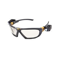 Lunettes de travail SG1001-LED résistantes aux chocs Lunettes de protection latérales Lunettes de sécurité avec lumière LED