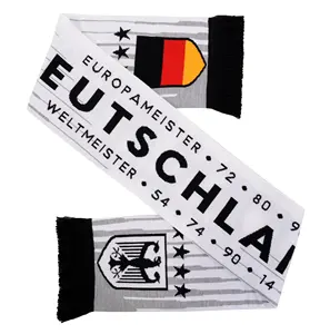 Prezzo basso True Colors Double-sided High-definition continue eurosciarpe germania Deutschland Soccer Hd Knit sciarpa acrilica