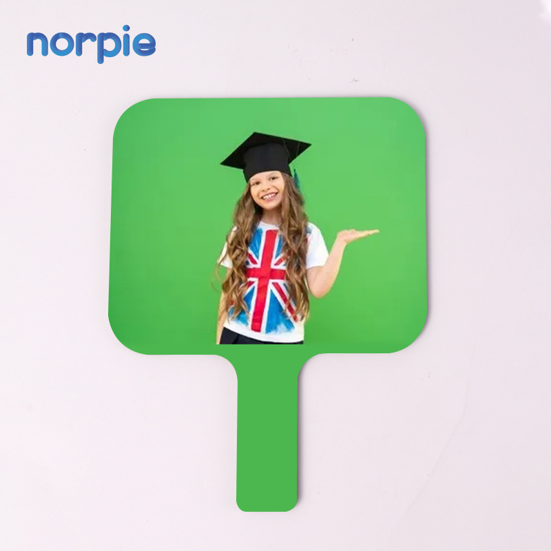 Сублимационный чистый прочный односторонний веер из МДФ на выпускной и памятный лопастной веер, отличный легкий вещь для переноски