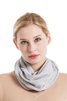 100% Reiner Kaschmir Winter Casual Damen Flachgestrickter Hoodie mit Frontlogo und Dicker Kapuze