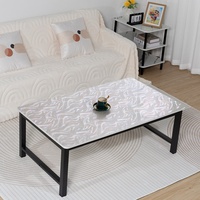 Nappe de table de mariage RNPT en PVC, motif floral intégral, finition irisée, résistante à l'huile, rectangulaire, en vinyle, pour hôtel et banquet