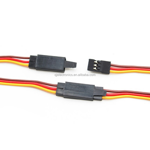 Удлинительный кабель для сервоприводов RC-моделей AM-2002-1/2/3/4/5/6/7/8/9/10H JR с крючком, коричневый/красный/оранжевый, плоские провода - Product Image 1