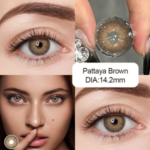 <span class=keywords><strong>Lentilles</strong></span> de contact souples colorées naturelles de 14,2 mm, 40 % d'eau, OEM ODM, marque privée, vente en gros directe d'usine - Product Image 3