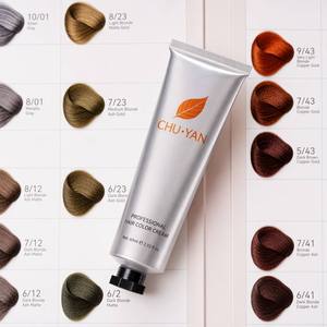 Chuyan 60ml Portable Plant-Based Permanent Hair Color Cream-Covers Gray Hair-Precise Squeeze Tube-Salon Quality <b>DIY</b> Dye - Product Image 6