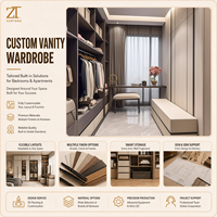 Zunteng – Pavillon de dressing segmenté en profilé aluminium mince pour la décoration intérieure haut de gamme des appartements type loft et des zones de dressing