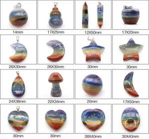 7 chakra orgone pyramide cristaux pierre naturelle oeuf 7 chakra énergie pendentif, vente en gros, <span class=keywords><strong>2022</strong></span> - Product Image 3