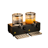 Réservoir de stockage de liquides en acier inoxydable, distributeur de jus chaud commercial avec robinet à isolation thermique pour buffet de petit-déjeuner d'hôtel, qualité alimentaire