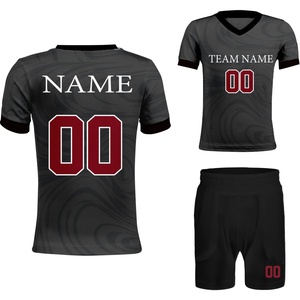 เสื้อฟุตบอลแบบกำหนดเองสำหรับผู้ชาย พิมพ์ชื่อและหมายเลขด้วยความร้อน ผ้าสแปนเด็กซ์/โพลีเอสเตอร์ 140 กรัม ชุดฝึกซ้อมทีม 3 มิติ - Product Image 4