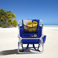 Chaise de camping de haute qualité en gros, chaise pliable en aluminium légère et portable, chaise de plage pour la natation, s'allongeant à plat