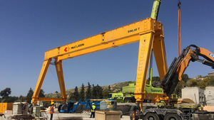 300t de prefabricación de puente de transporte neumático de goma grúa pórtico - Product Image 4