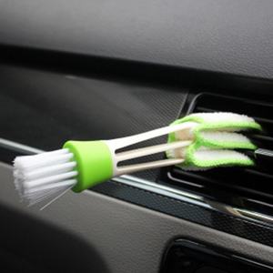 Cepillo de Limpieza para Salida de Aire Acondicionado de Coche, Doble Punta, Verde, para Ventilación Interior, Persianas, Teclado - Product Image 3
