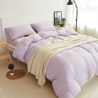 Parure de lit matelassée 100% coton, ensemble de literie avec couvre-lit et couette en tissu