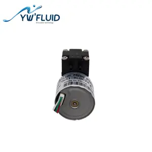 YWfluid BLDC मोटर के साथ 12v मिनी डायाफ्राम गैस पंप चूषण संपीड़न गैस संचरण के लिए इस्तेमाल किया