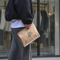 Sac d'expédition en papier recyclé Sac d'expédition en papier kraft à impression personnalisée Sac d'expédition extensible en papier kraft Sac de courrier pour chaussures vêtements