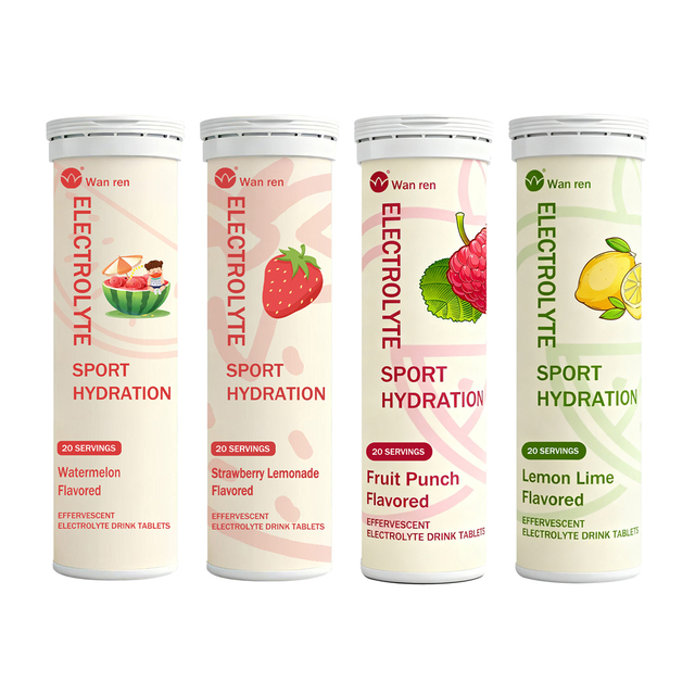 Nutrition Energy Daily Hydration Routine Support Portable Custom Flavored Effervescent Electrolyte Tablets for Active Lifestyle