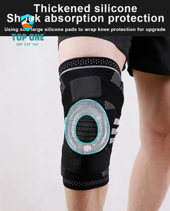 Top One 3D Knit Sports Genouillère Support Réglable Double Sangles De Compression pour La Protection Pour La Saison De Printemps - Product Image 4