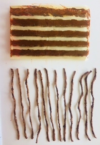 12-361 다크 브라운 Pvc + 종이 100*6mm 타이어 스트링 50 스트립/박스 60 박스/ctn - Product Image 3