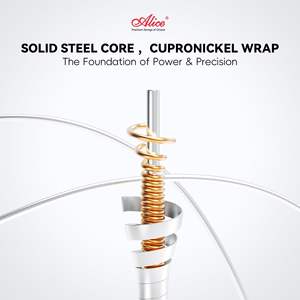 Cuerdas para Contrabajo <span class=keywords><strong>Alice</strong></span>, Cuerdas de Acero para Práctica y Presentaciones, Tono Equilibrado y Vigoroso - Product Image 3