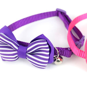 Elegante y Sencillo Collar de Nailon para Perro de 1.0" con Lazo Reflectante, Diseño Sólido Estampado Estilo Occidental, Longitud de 20-31" - Product Image 3