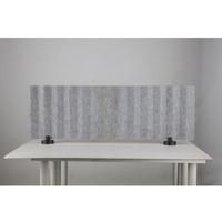 Nouveaux panneaux de séparation acoustiques modernes gris pour bureau, cloison mobile en feutre PET pour cuisine, école, bureau sain