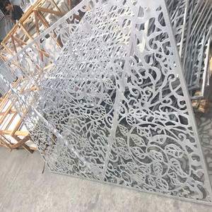 Décoration architecturale personnalisée en alliage d'aluminium creux gravé et thermolaqué avec services de découpe et de soudage - Product Image 3