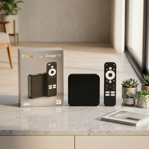 DCOLOR Google Certified TV Box GD2 4K <b>Android</b> 14 Smart TV Box 2GB 32GB Amlogic S905Y4-B BT Remote <b>Control</b> Google TV Box - Product Image 1