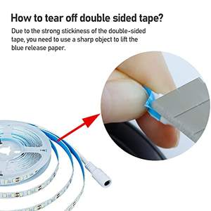 Bande lumineuse LED flexible à luminosité réglable, ruban LED pour chambre, cuisine, décoration de fête - Product Image 2