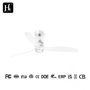 Ventilador de Techo LED Interior de Alta Calidad Certificado de 52 Pulgadas con Luz, Control Remoto, 6 Velocidades, Control de Pared, Temporizador, Cuerpo de Lámpara de ABS - Product Image 4