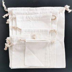 Customized Personalized logo Printing Multiple Colors Canvas Cotton <b>Drawstring</b> <b>Bag</b> with Double String - Product Image 3