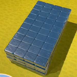 Jeu de tuiles de mahjong bleues légères pour voyage, tuiles effet écaille de tortue pour une utilisation intérieure et extérieure en déplacement - Product Image 2