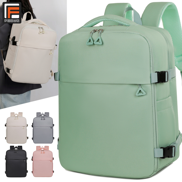 Custom LOGO Waterproof Colorful Business Travel Laptop Backpack With Flight Approved USB Charging Port