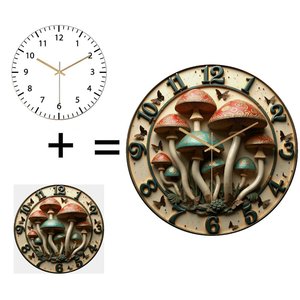Orologio da Parete in Vetro 30x30cm per Programmatore con Sfondo a Codice Snippet - Product Image 1
