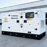 Générateur diesel silencieux de type moteur de 15 kW à 40 kW pour usage domestique, vitesse de 1500 tr/min, 400 V/220 V, 50 Hz/60 Hz, ATS