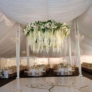 Màu Nhân Tạo Wisteria Nho Giả Treo Lụa Chuỗi Nhà Máy Cho Đảng Nhà Đám Cưới Tốt Nghiệp Phục Sinh Trang Trí Nội Thất Bán Buôn - Product Image 6