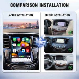 Radio de Coche Android de 12.3 Pulgadas, Estéreo para Auto Compatible con Infiniti QX60 JX35 2011-2020, Reproductor Multimedia Inalámbrico CarPlay, Navegación GPS - Product Image 2