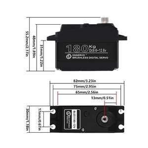 BLS51180-12V Metall Bürstenloser Wasserdichter Hochdrehmoment-Servomotor <span class=keywords><strong>RC</strong></span> Helikopter 1/5 Maßstab <span class=keywords><strong>RC</strong></span> Autos <span class=keywords><strong>RC</strong></span> Boot Teile für Jungen & Mädchen - Product Image 3