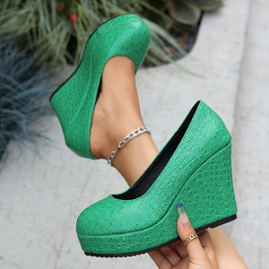 Zapatos Planos Europeos Americanos de Talla Grande, Estilo Veraniego, con Plataforma y Suela Gruesa, Sin Cordones, para Mujer - Product Image 2