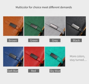 Journal de bureau en cuir PU A5 avec serrure magnétique 16K Journal personnalisé en gros Cahier en cuir PU - Product Image 4