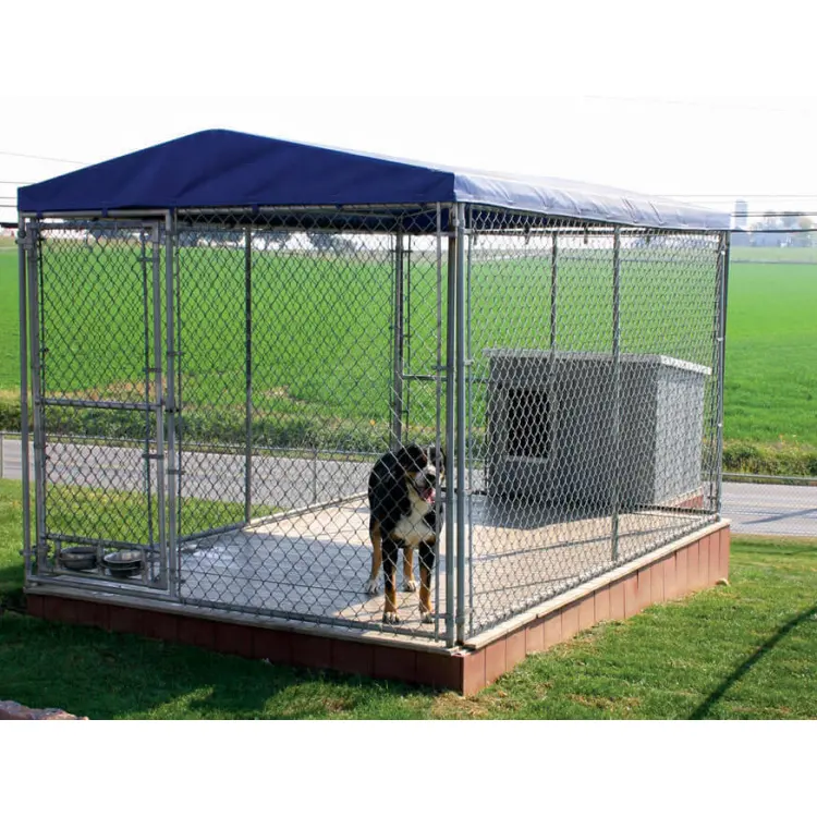 Heavy duty pet dog enclosure large outdoor pet enclosure dog kennel portable indoor metal dog cage fences